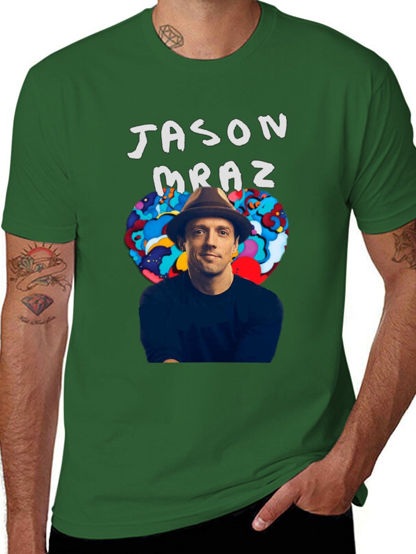 Music Unisex Cotton T-Shirt with Front Heat Transfer Print Xbbxosuzexyv