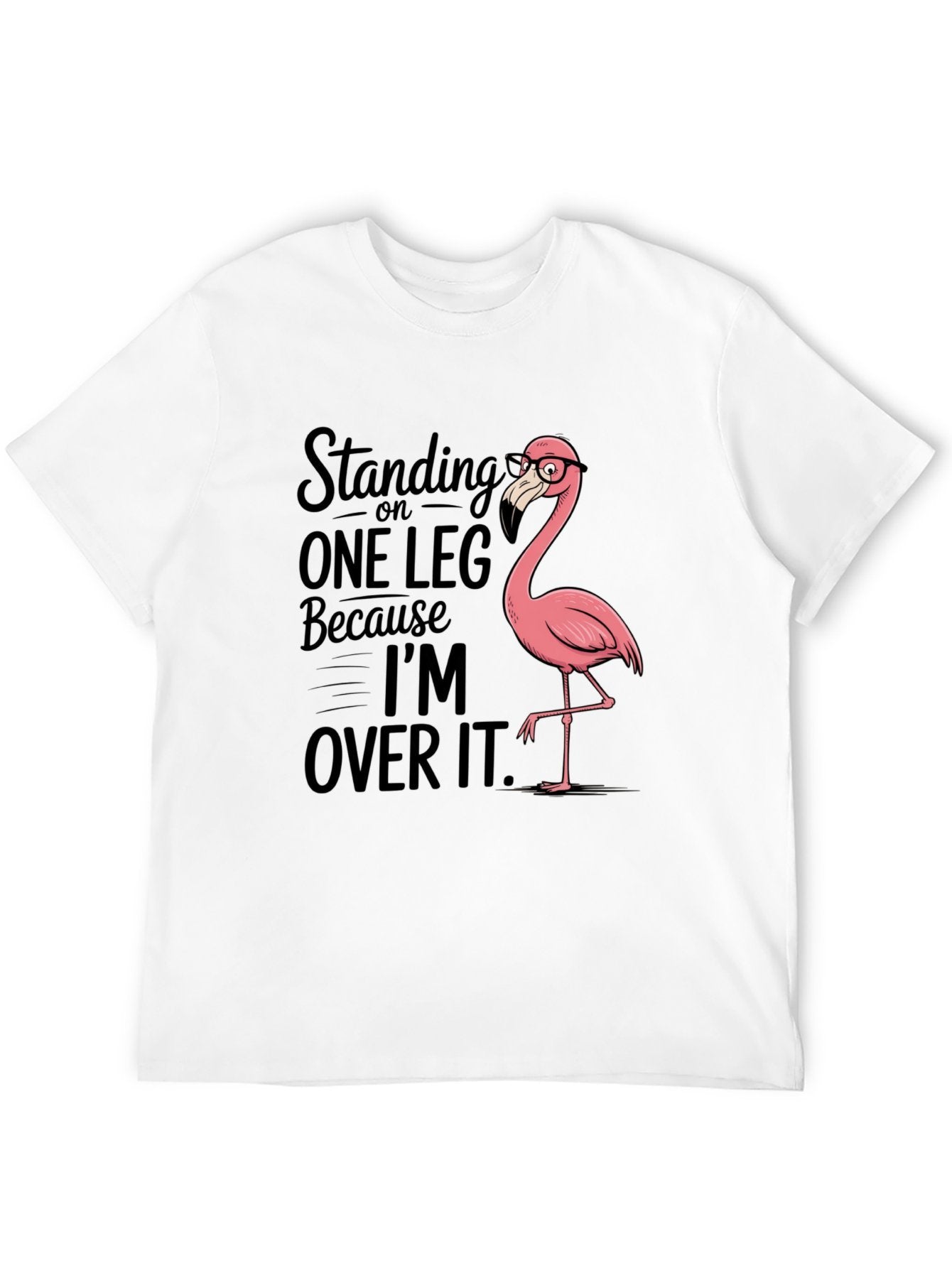 Funny Animals Unisex Cotton T-Shirt with Front Heat Transfer Print Xg2wd20r9wzc