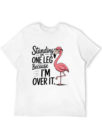 Funny Animals Unisex Cotton T-Shirt with Front Heat Transfer Print Xg2wd20r9wzc