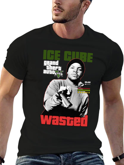 Music Unisex Cotton T-Shirt with Front Heat Transfer Print Xbb950b9pdyk
