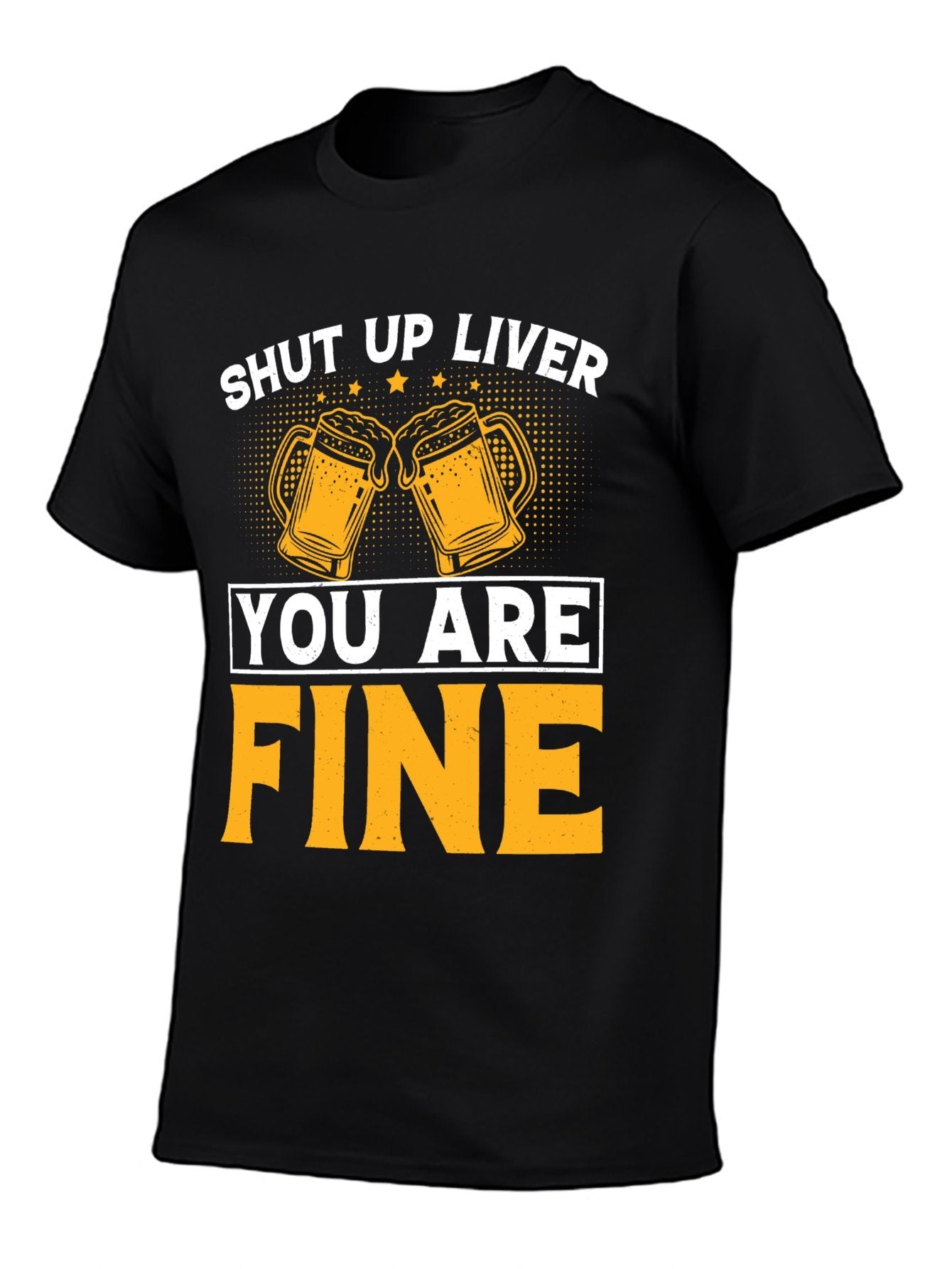 Unisex Cotton T-Shirt with Front Heat Transfer Printxb4v2e3oen2v