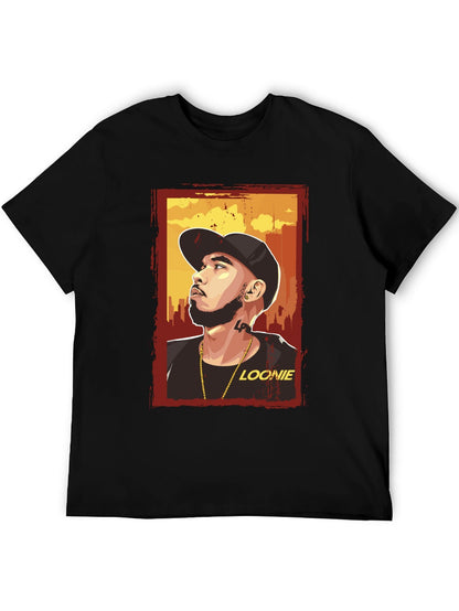 Music Unisex Cotton T-Shirt with Front Heat Transfer Print Xbbxy2mtjzbc