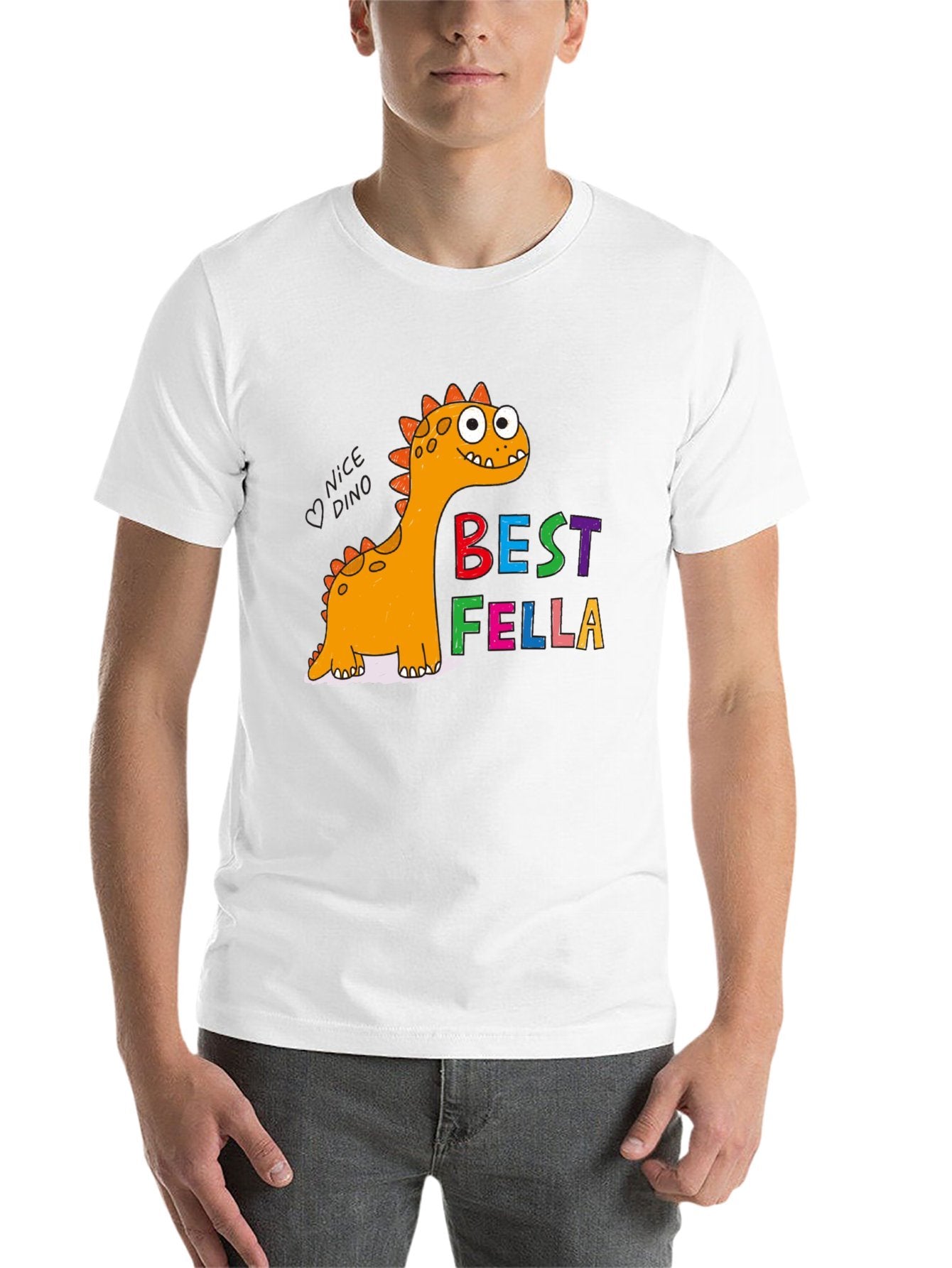 Funny Animals Unisex Cotton T-Shirt with Front Heat Transfer Print Xg2wdsbrgznv