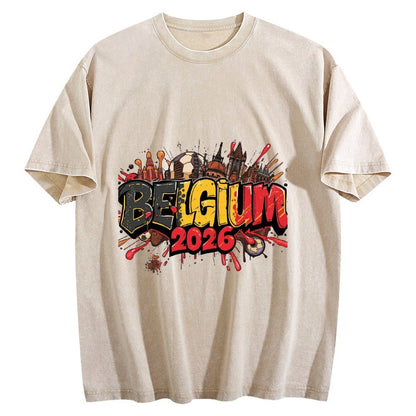 2026 World Cup Cotton T-Shirt Belgium