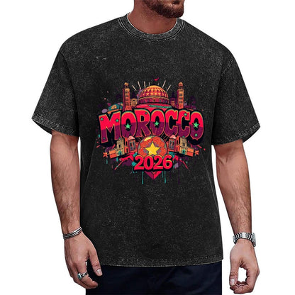 2026 World Cup Cotton T-Shirt Morocco