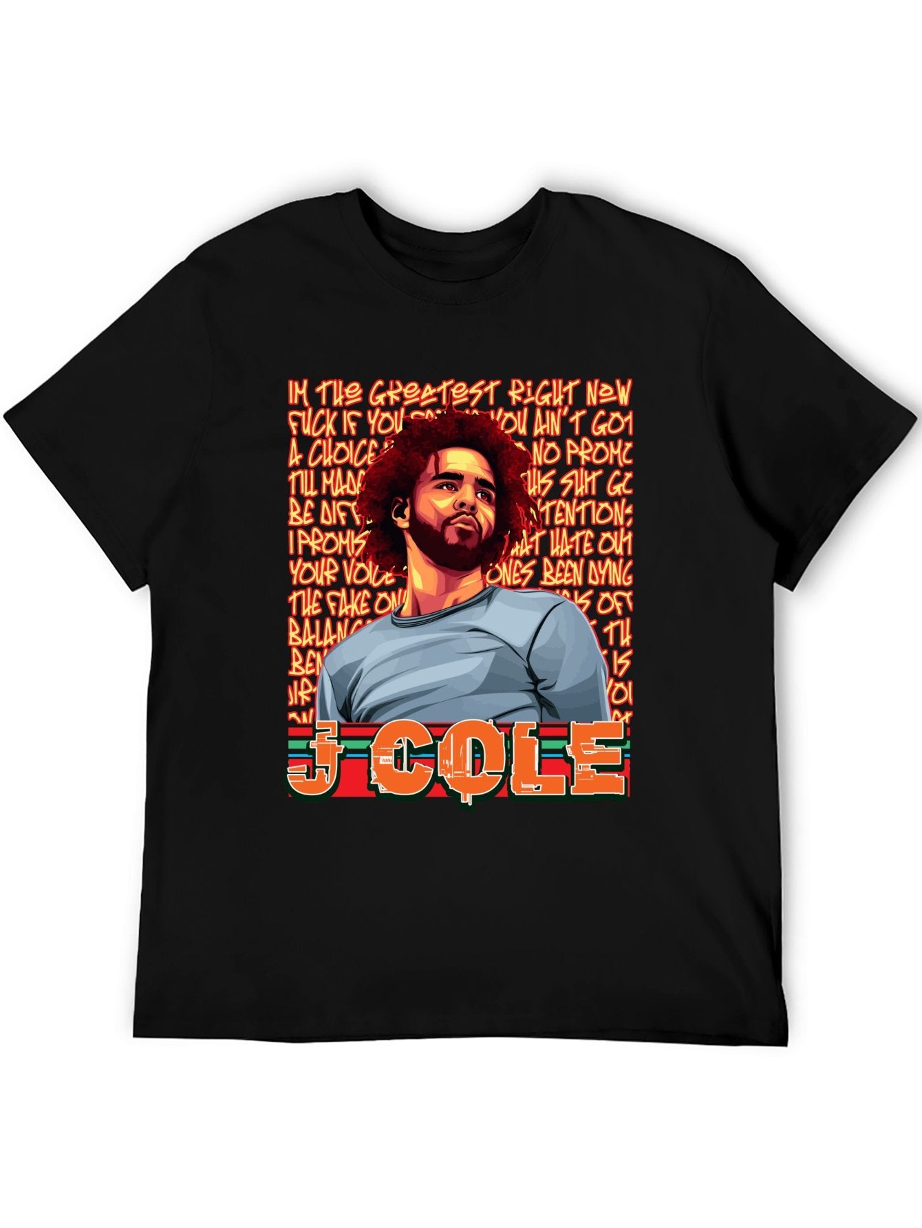 Music Unisex Cotton T-Shirt with Front Heat Transfer Print Xbbxy8gh6cvm