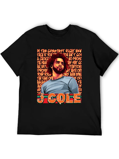 Music Unisex Cotton T-Shirt with Front Heat Transfer Print Xbbxy8gh6cvm