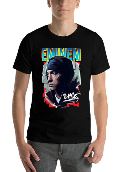 Music Unisex Cotton T-Shirt with Front Heat Transfer Print Xbbxy8z1lc3v