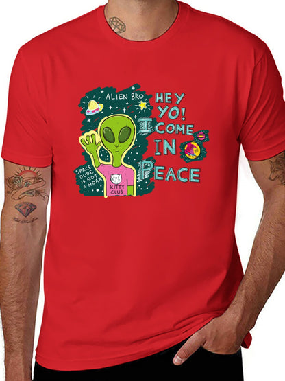 Funny Animals Unisex Cotton T-Shirt with Front Heat Transfer Print Xg2wd26wl2vp