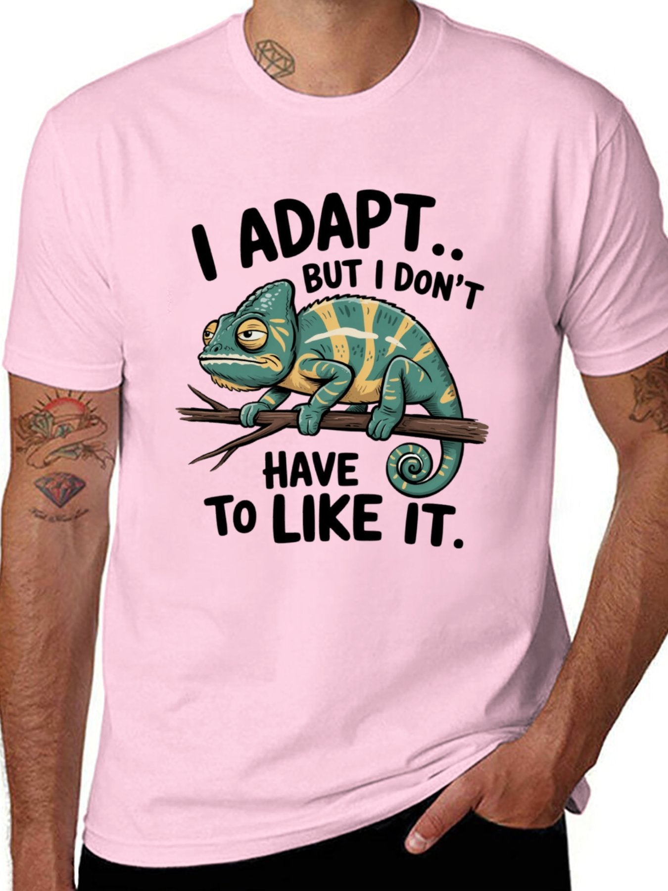 Funny Animals Unisex Cotton T-Shirt with Front Heat Transfer Print Xg2wdsfcplrx