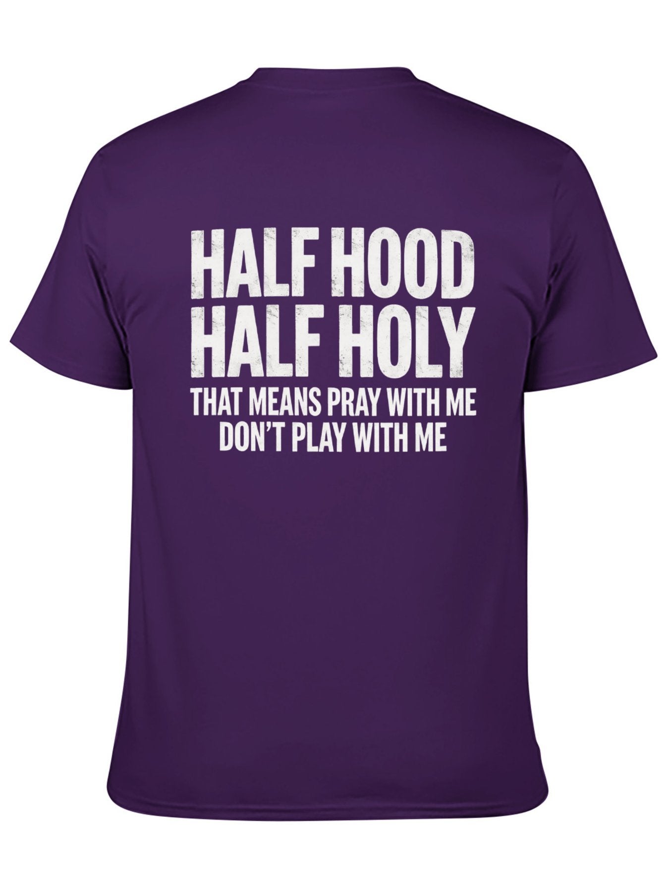Unisex Cotton T-Shirt with Back Heat Transfer Printxgs959nxpfo6