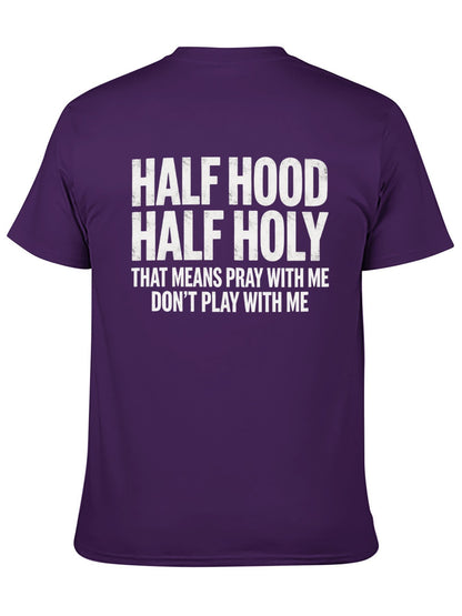 Unisex Cotton T-Shirt with Back Heat Transfer Printxgs959nxpfo6