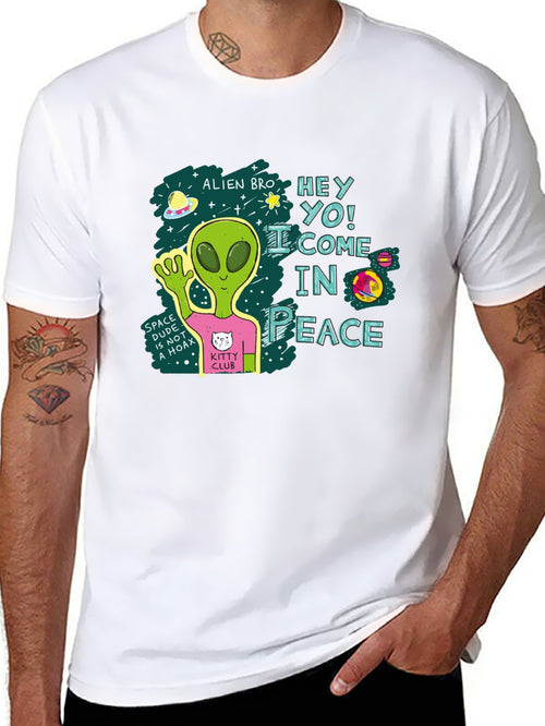 Funny Animals Unisex Cotton T-Shirt with Front Heat Transfer Print Xg2wd26wl2vp