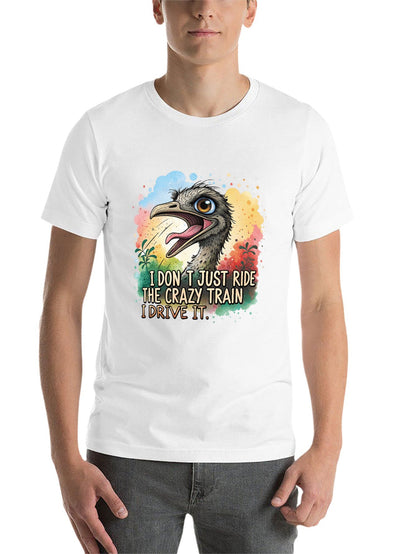 Funny Animals Unisex Cotton T-Shirt with Front Heat Transfer Print Xg2wdsghu3oc