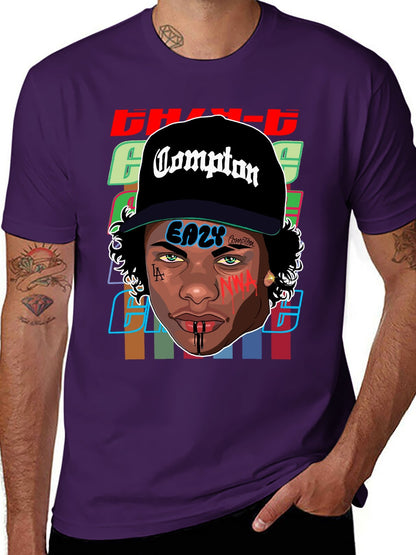 Music Unisex Cotton T-Shirt with Front Heat Transfer Print Xbbxy89f0w1x