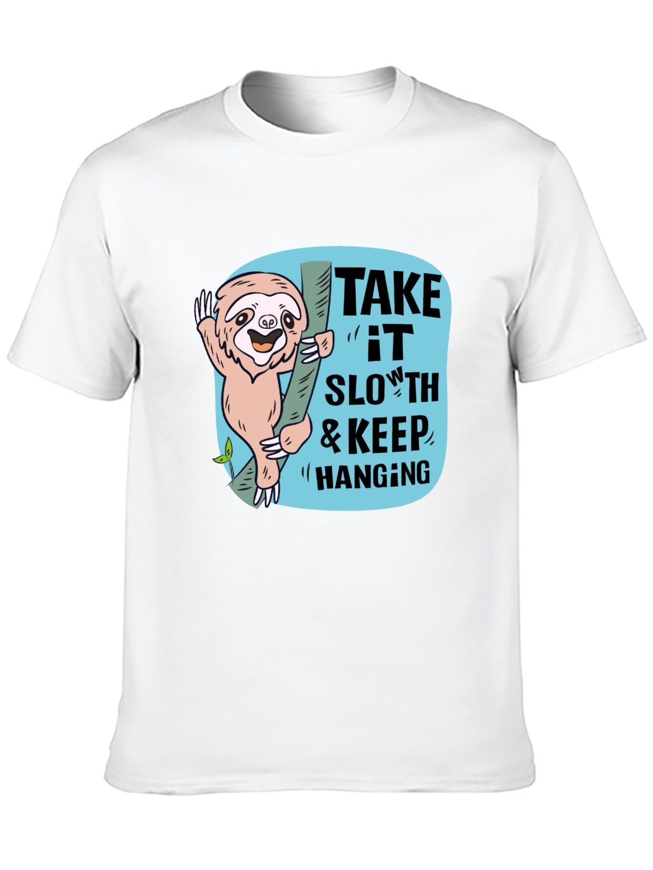 Funny Animals Unisex Cotton T-Shirt with Front Heat Transfer Print Xg2wdd3dtmrg