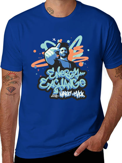 Music Unisex Cotton T-Shirt with Front Heat Transfer Print Xbbxy823oqtp