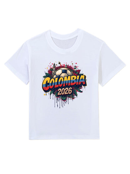 Wolrd Cup 2026 Children's T-shirt Colombia