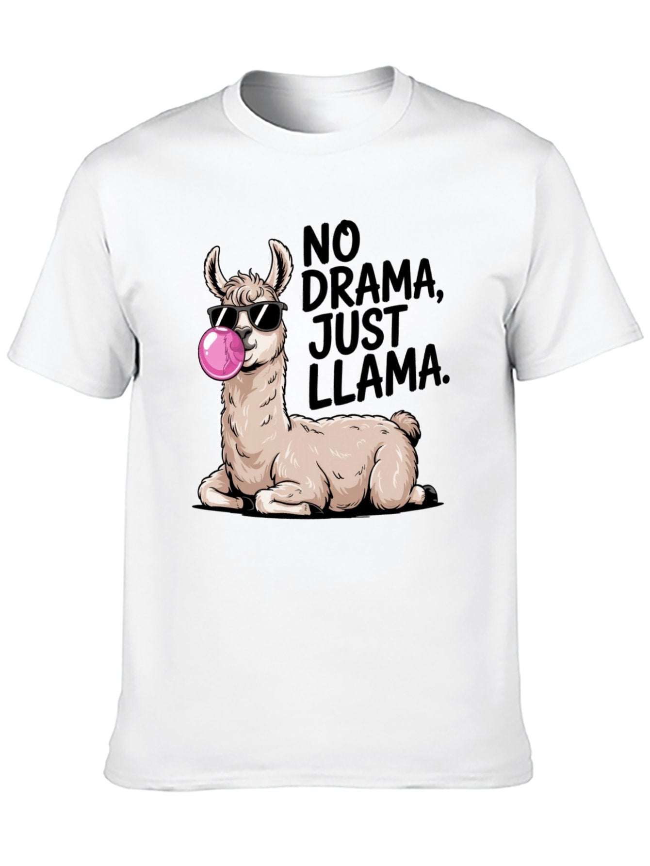 Funny Animals Unisex Cotton T-Shirt with Front Heat Transfer Print Xg2wd2qm6jrx