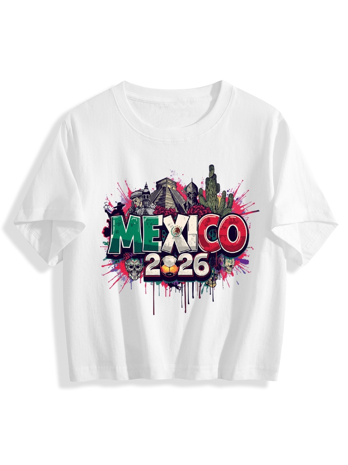 World Cup 2026 Women's Crop Top T-Shirt Mexico