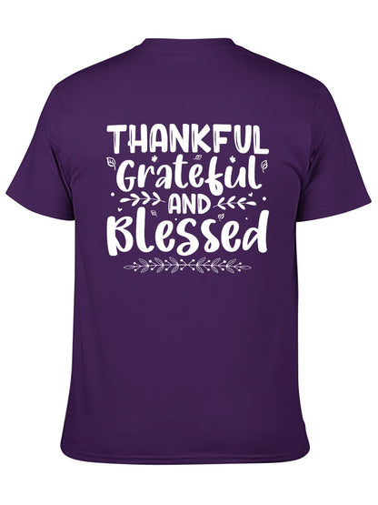 Unisex Cotton T-Shirt with Back Heat Transfer Printxb4432qose2e