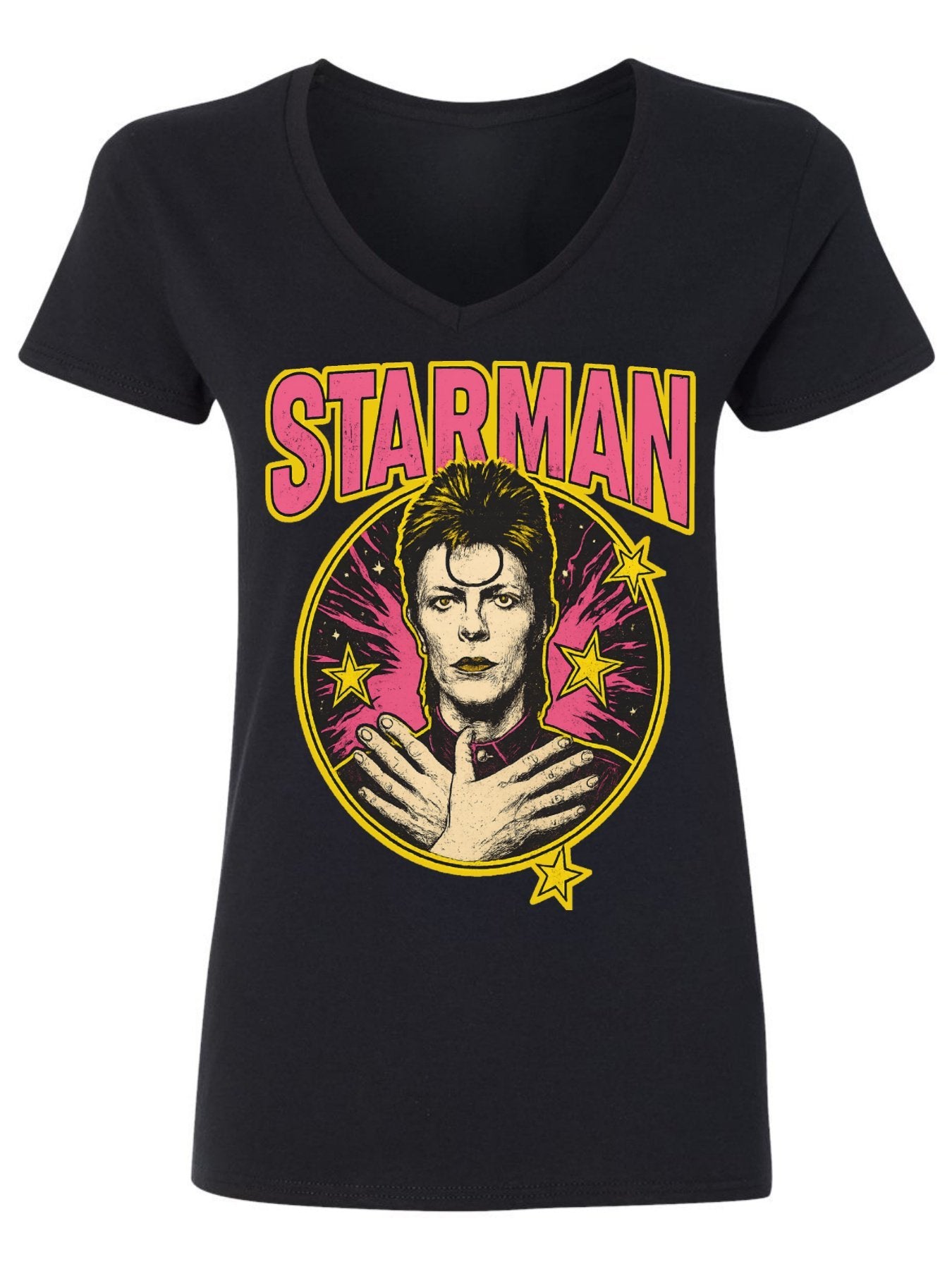 V-neck Women's Cotton T-shirt STARMAN