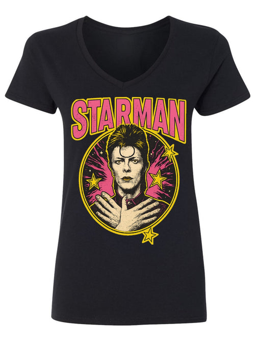 V-neck Women's Cotton T-shirt STARMAN