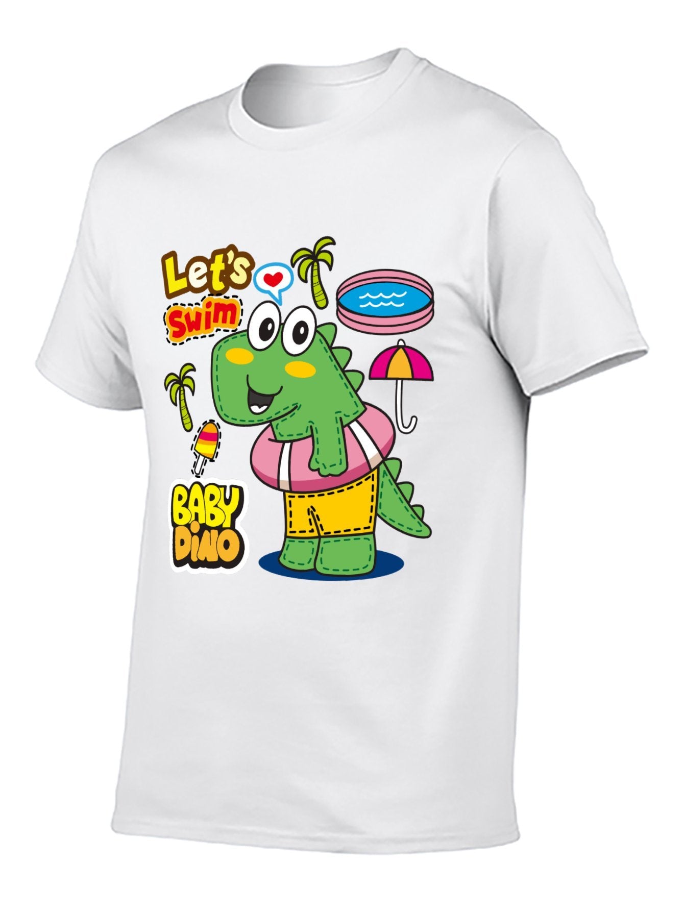 Funny Animals Unisex Cotton T-Shirt with Front Heat Transfer Print Xg2wdsblkl61