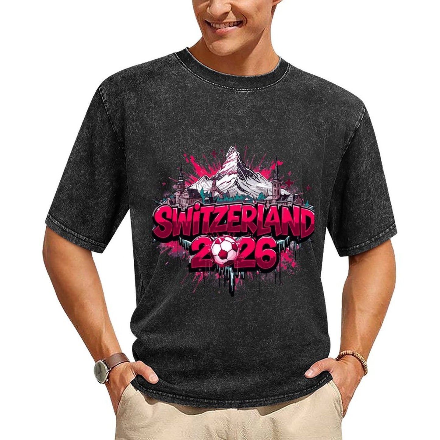 2026 World Cup Cotton T-Shirt Swizzerland