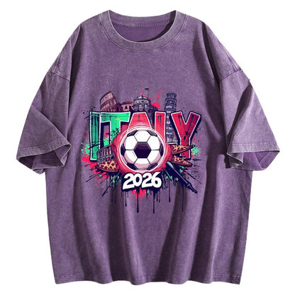 2026 World Cup Cotton T-Shirt Italy