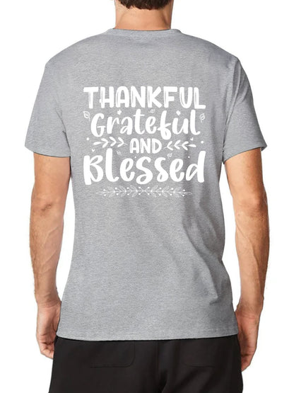 Unisex Cotton T-Shirt with Back Heat Transfer Printxb4432qose2e