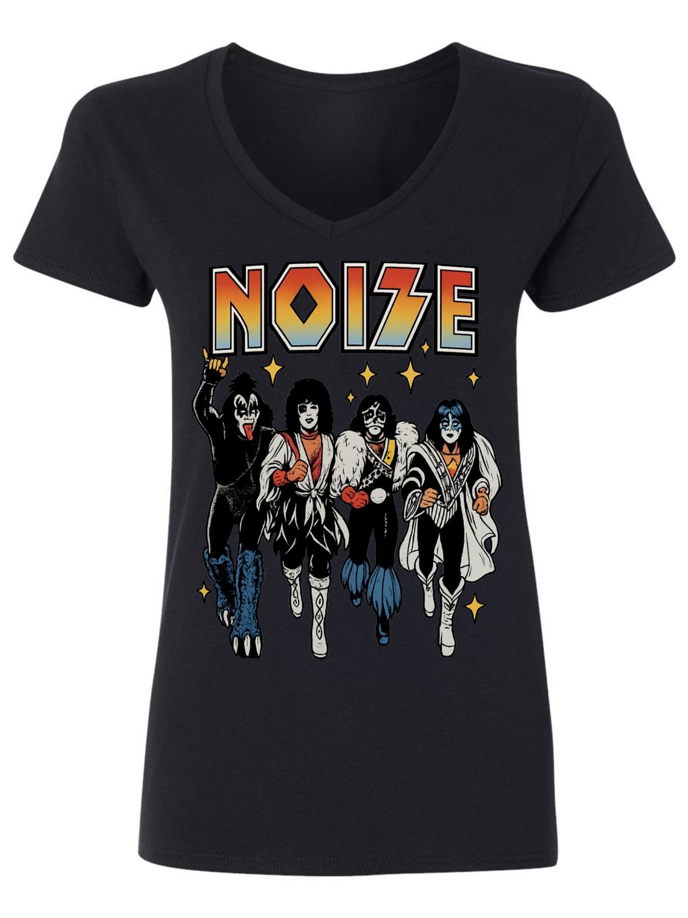 V-neck Women's Cotton T-shirt NOISE