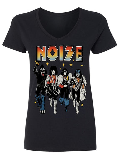 V-neck Women's Cotton T-shirt NOISE
