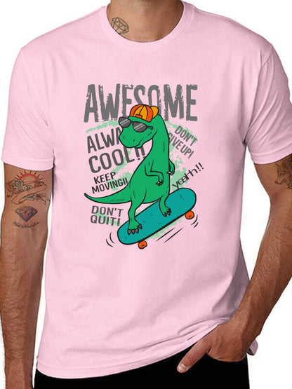 Funny Animals Unisex Cotton T-Shirt with Front Heat Transfer Print Xg2wds685qxg