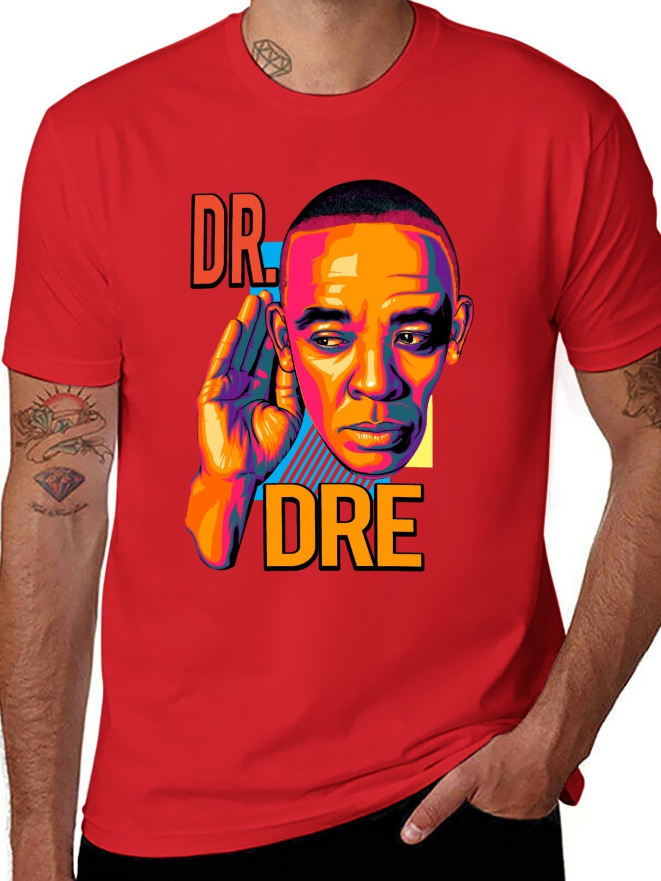 Music Unisex Cotton T-Shirt with Front Heat Transfer Print Xbbxy84fvfo6