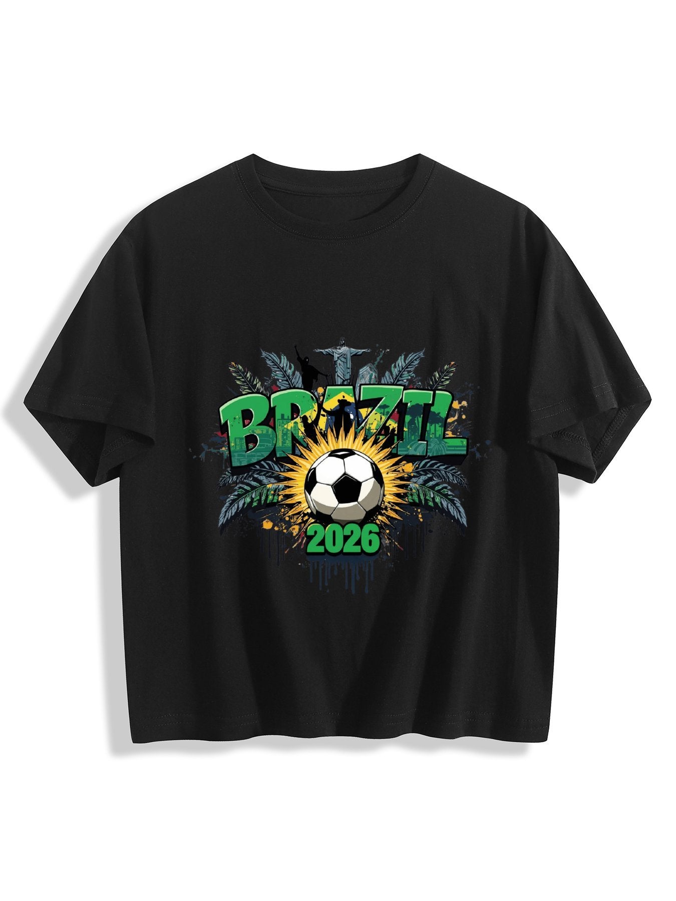 World Cup 2026 Women's Crop Top T-Shirt Brazil
