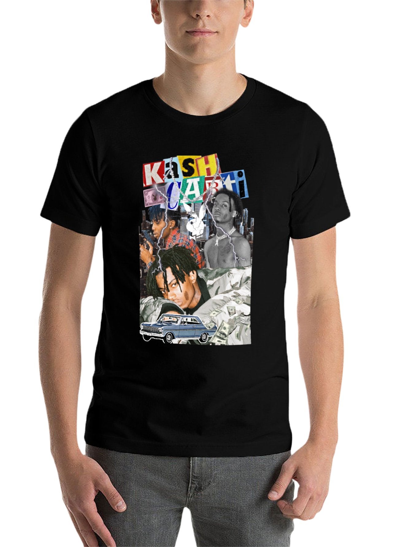 Music Unisex Cotton T-Shirt with Front Heat Transfer Print Xbbxo22yqsr1