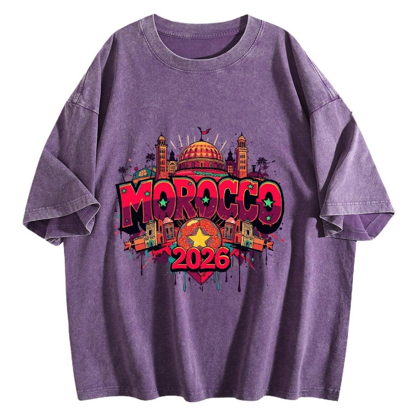 2026 World Cup Cotton T-Shirt Morocco