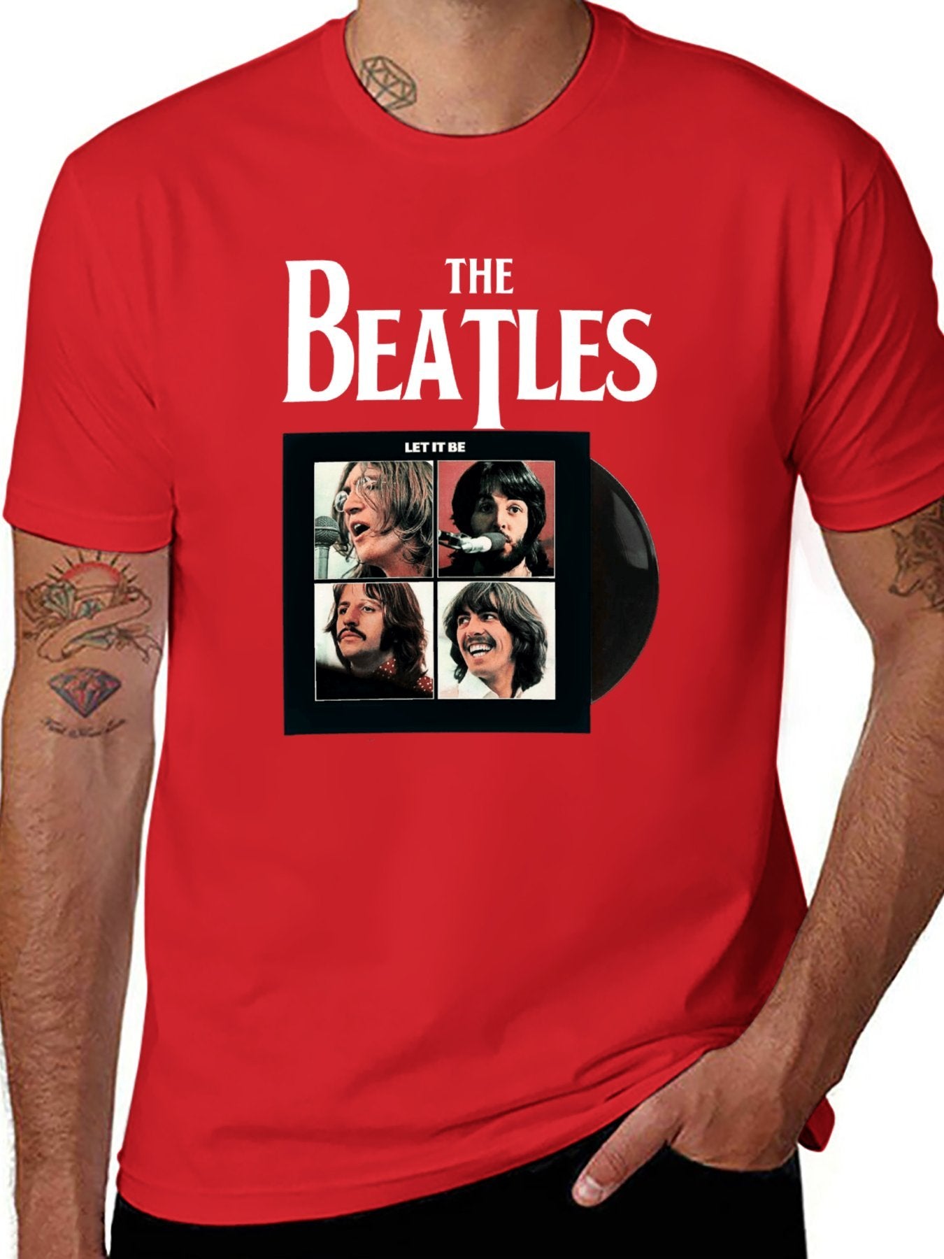 Music Unisex Cotton T-Shirt with Front Heat Transfer Print Xbb950j4vnug