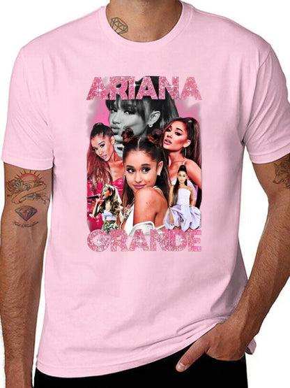 Music Unisex Cotton T-Shirt with Front Heat Transfer Print Xbb950un77wk