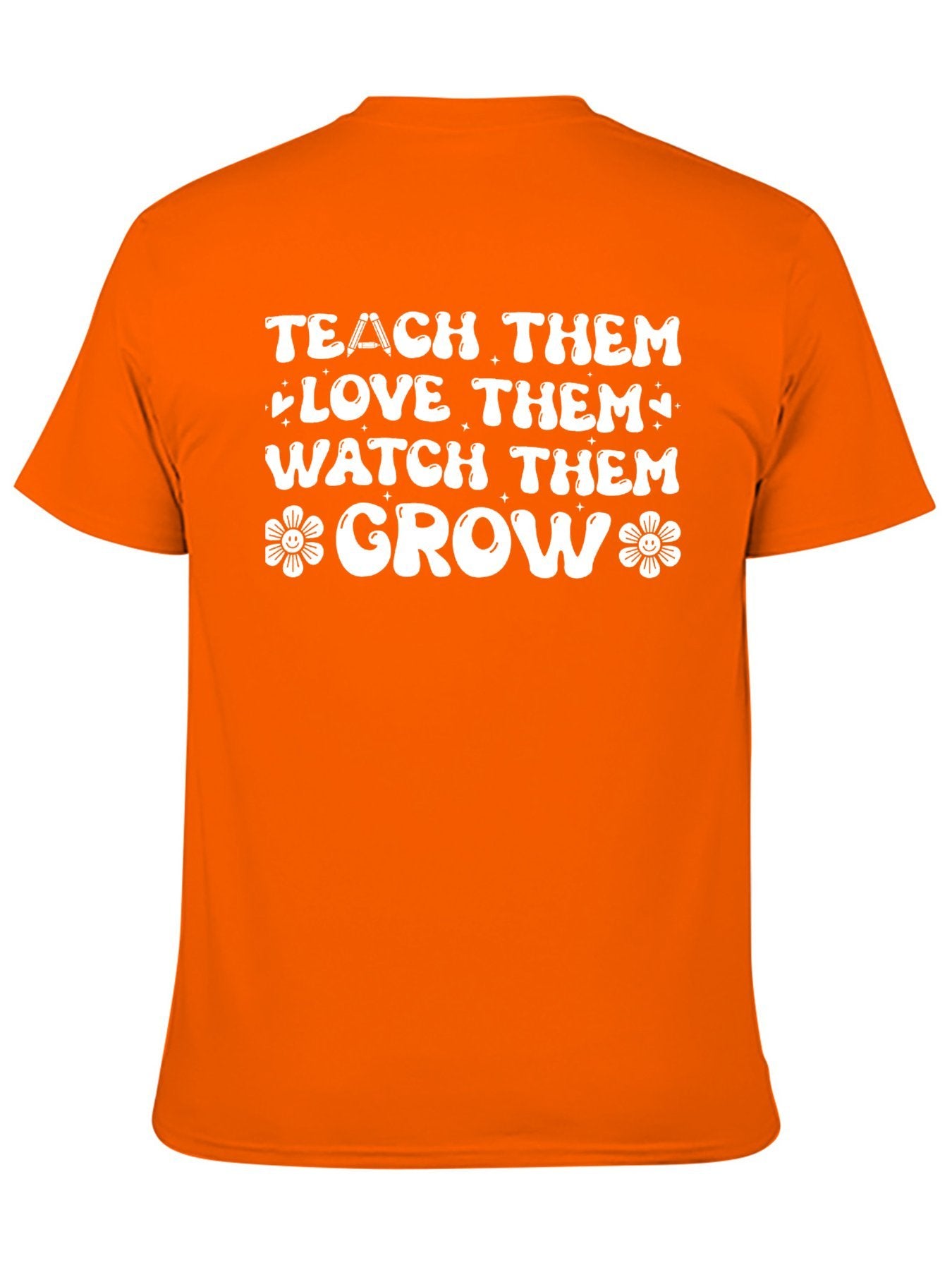 Unisex Cotton T-Shirt with Back Heat Transfer Printxb4432tecuqp