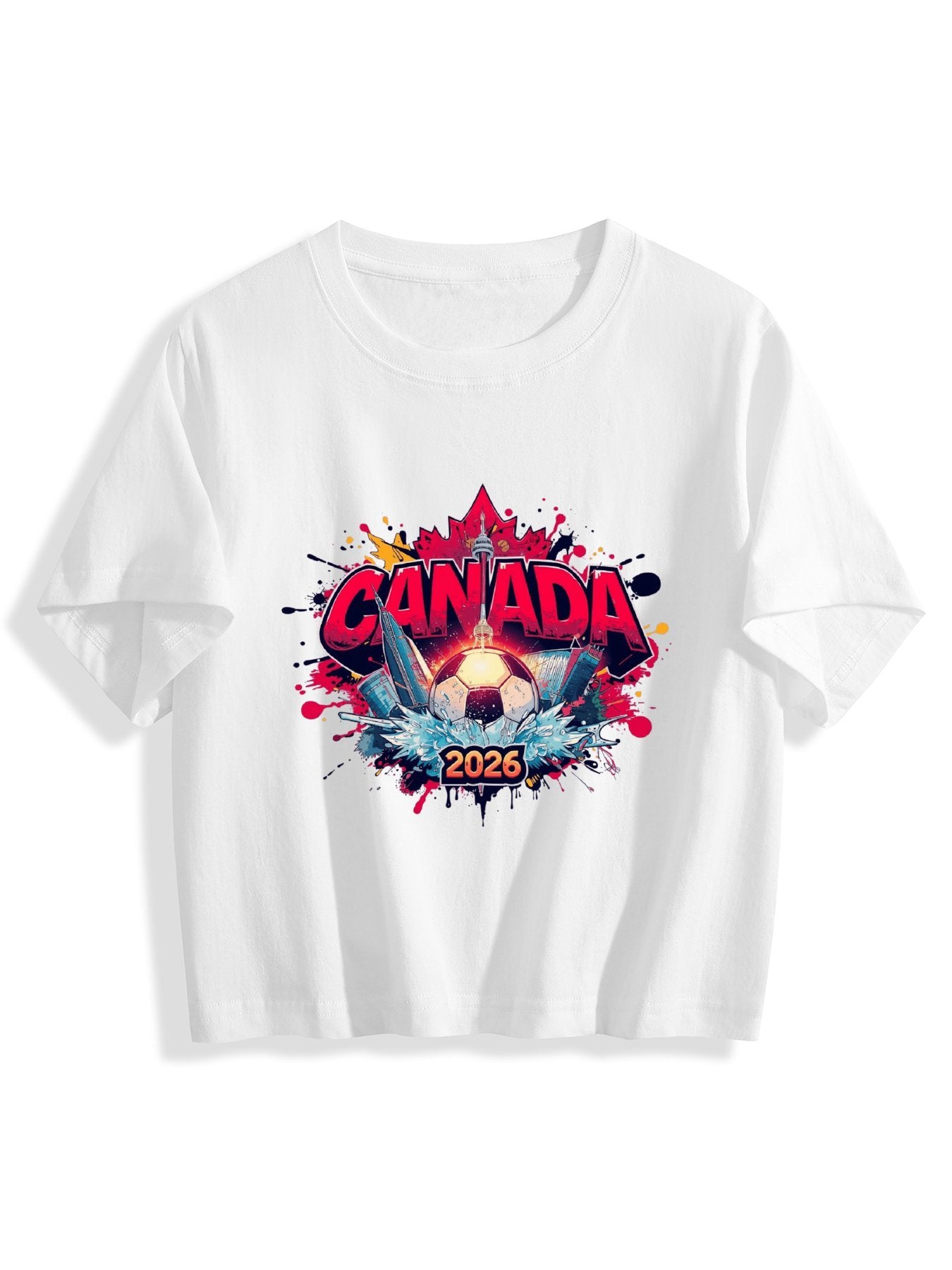 World Cup 2026 Women's Crop Top T-Shirt Canada