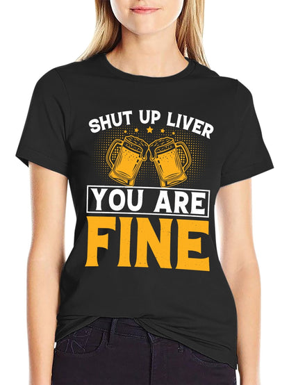 Unisex Cotton T-Shirt with Front Heat Transfer Printxb4v2e3oen2v
