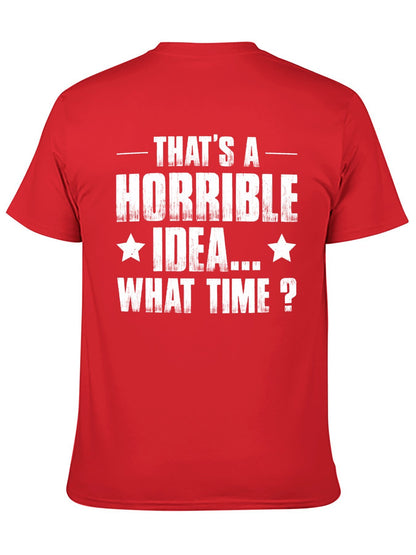 Unisex Cotton T-Shirt with Back Heat Transfer Printxb4432ekq12c