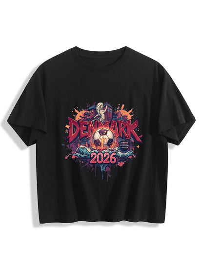 World Cup 2026 Women's Crop Top T-Shirt Denmark
