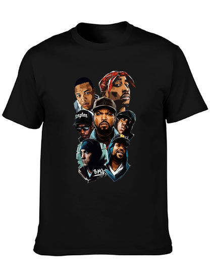 Music Unisex Cotton T-Shirt with Front Heat Transfer Print Xbbxy8ygg3qx