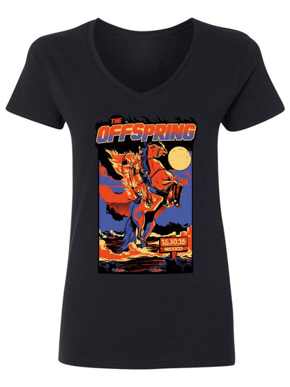 V-neck Women's Cotton T-shirt The OFF Spring