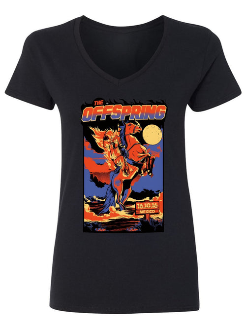 V-neck Women's Cotton T-shirt The OFF Spring