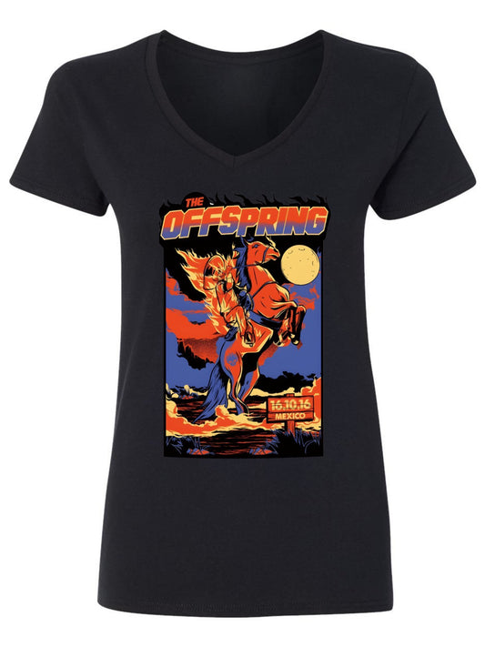 V-neck Women's Cotton T-shirt The OFF Spring