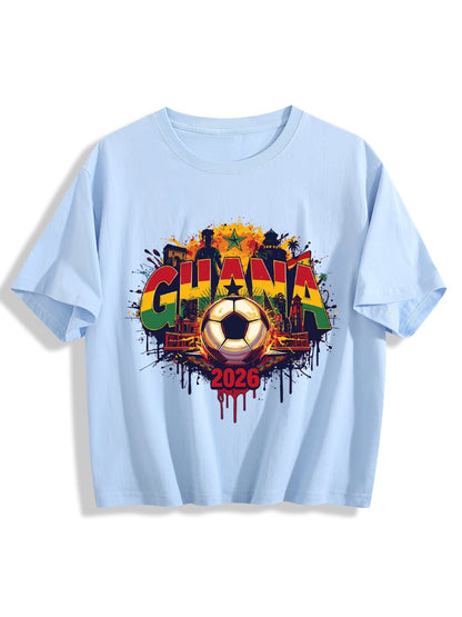 World Cup 2026 Women's Crop Top T-Shirt Ghana